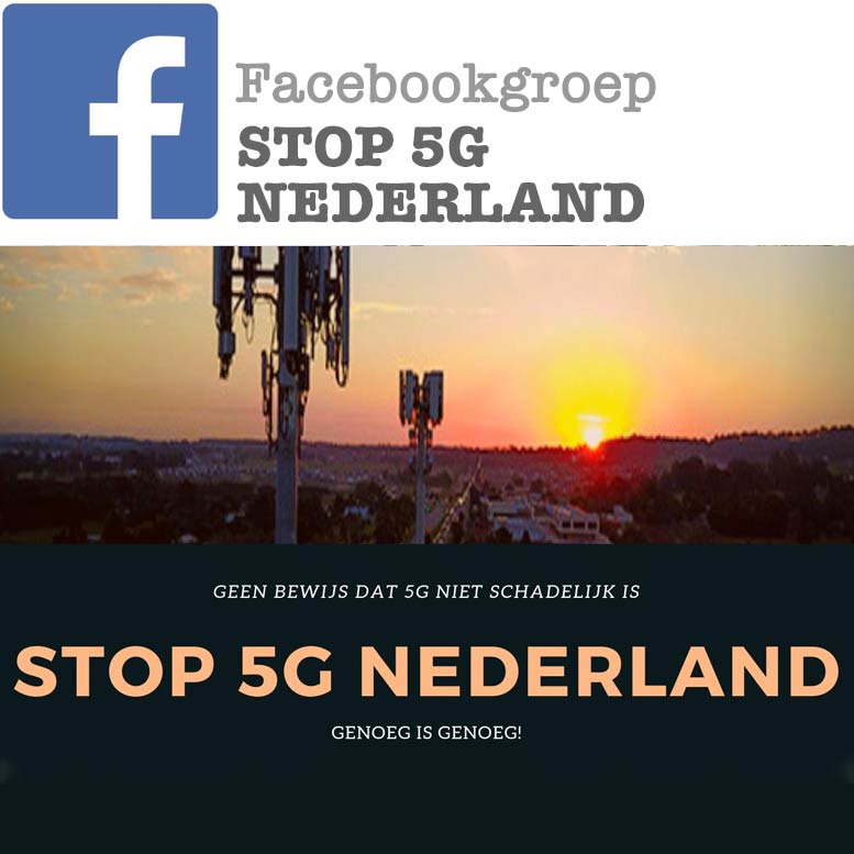 Facebook groep STOP 5G NEDERLAND